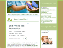 Tablet Screenshot of buycaterpillars.com